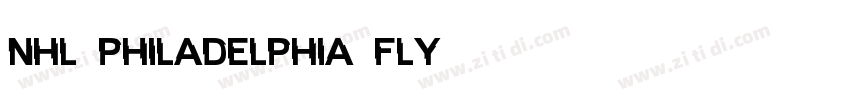 NHL Philadelphia Fly字体转换